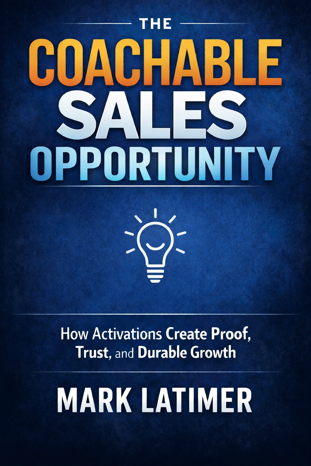 Coachable Sales book cover